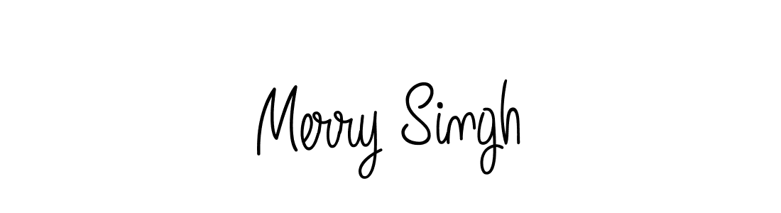 Create a beautiful signature design for name Merry Singh. With this signature (Angelique-Rose-font-FFP) fonts, you can make a handwritten signature for free. Merry Singh signature style 5 images and pictures png