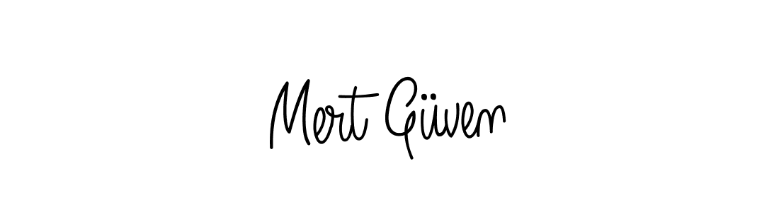 Mert Güven stylish signature style. Best Handwritten Sign (Angelique-Rose-font-FFP) for my name. Handwritten Signature Collection Ideas for my name Mert Güven. Mert Güven signature style 5 images and pictures png