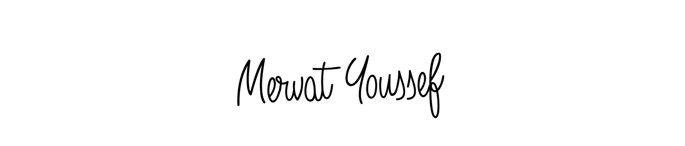 Make a beautiful signature design for name Mervat Youssef. With this signature (Angelique-Rose-font-FFP) style, you can create a handwritten signature for free. Mervat Youssef signature style 5 images and pictures png
