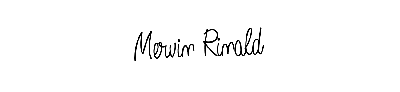 Design your own signature with our free online signature maker. With this signature software, you can create a handwritten (Angelique-Rose-font-FFP) signature for name Mervin Rinald. Mervin Rinald signature style 5 images and pictures png