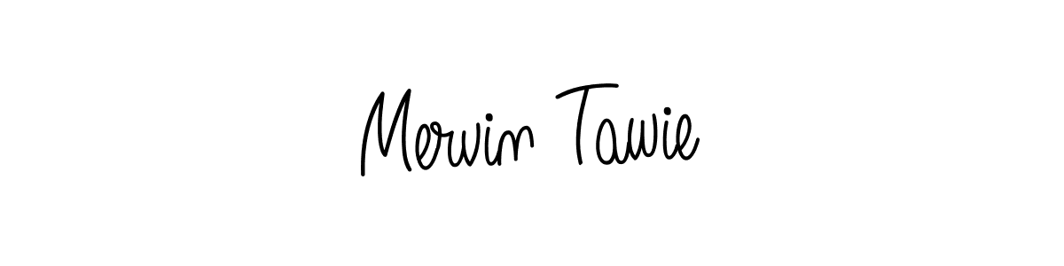 How to make Mervin Tawie name signature. Use Angelique-Rose-font-FFP style for creating short signs online. This is the latest handwritten sign. Mervin Tawie signature style 5 images and pictures png