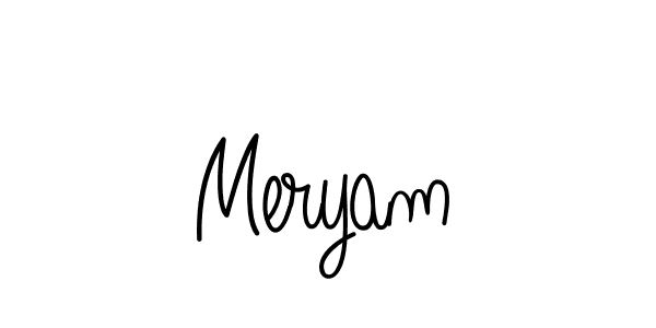Make a beautiful signature design for name Meryam. Use this online signature maker to create a handwritten signature for free. Meryam signature style 5 images and pictures png