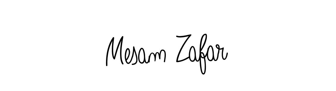 The best way (Angelique-Rose-font-FFP) to make a short signature is to pick only two or three words in your name. The name Mesam Zafar include a total of six letters. For converting this name. Mesam Zafar signature style 5 images and pictures png