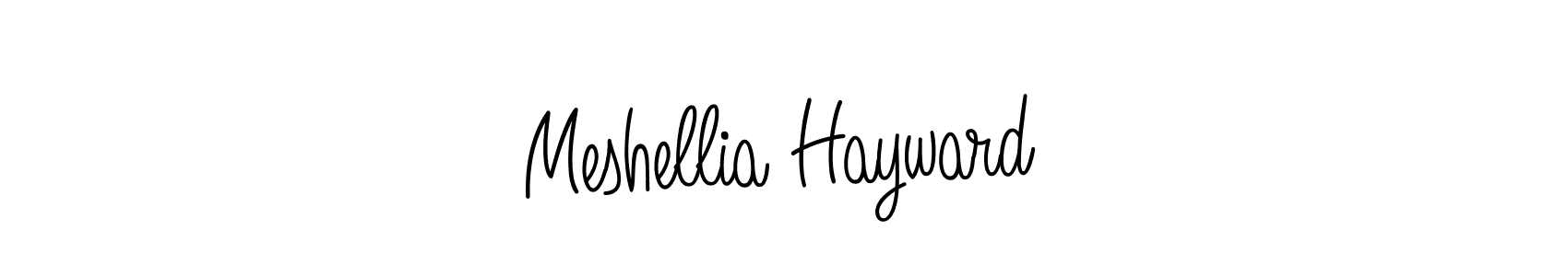 How to Draw Meshellia Hayward signature style? Angelique-Rose-font-FFP is a latest design signature styles for name Meshellia Hayward. Meshellia Hayward signature style 5 images and pictures png