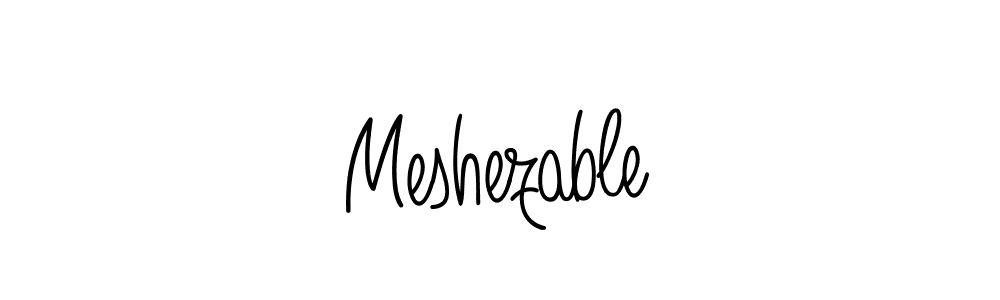 if you are searching for the best signature style for your name Meshezable. so please give up your signature search. here we have designed multiple signature styles  using Angelique-Rose-font-FFP. Meshezable signature style 5 images and pictures png