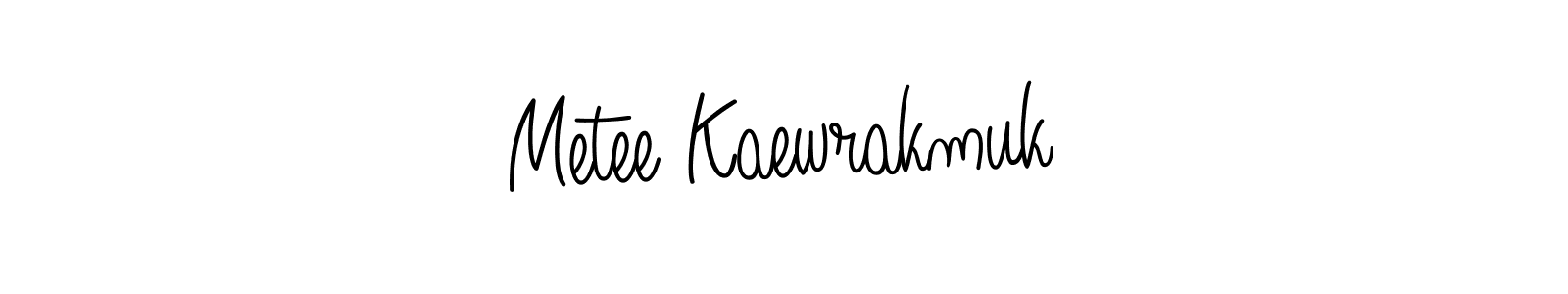 Also You can easily find your signature by using the search form. We will create Metee Kaewrakmuk name handwritten signature images for you free of cost using Angelique-Rose-font-FFP sign style. Metee Kaewrakmuk signature style 5 images and pictures png