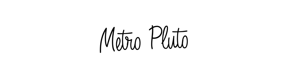 Make a beautiful signature design for name Metro Pluto. With this signature (Angelique-Rose-font-FFP) style, you can create a handwritten signature for free. Metro Pluto signature style 5 images and pictures png