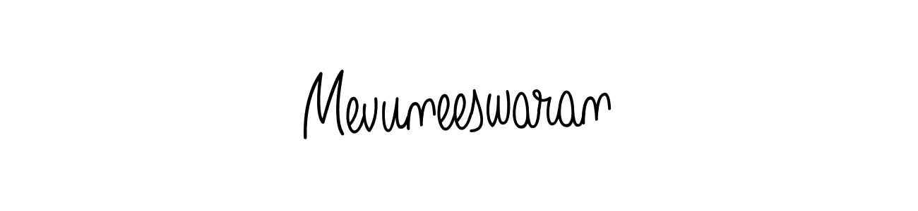 Also we have Mevuneeswaran name is the best signature style. Create professional handwritten signature collection using Angelique-Rose-font-FFP autograph style. Mevuneeswaran signature style 5 images and pictures png