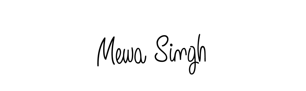 How to make Mewa Singh name signature. Use Angelique-Rose-font-FFP style for creating short signs online. This is the latest handwritten sign. Mewa Singh signature style 5 images and pictures png