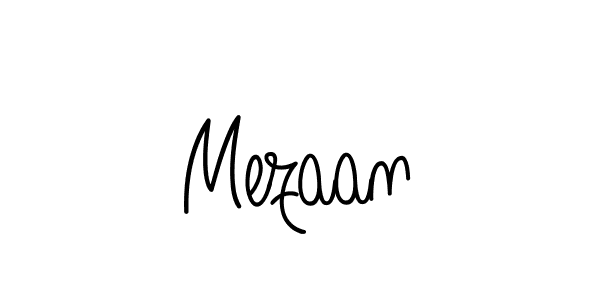 Design your own signature with our free online signature maker. With this signature software, you can create a handwritten (Angelique-Rose-font-FFP) signature for name Mezaan. Mezaan signature style 5 images and pictures png