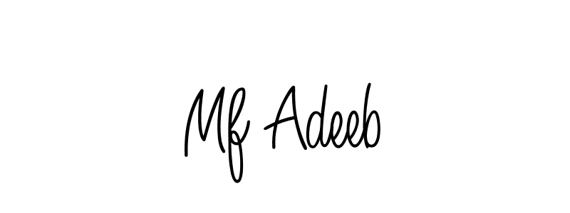 How to make Mf Adeeb signature? Angelique-Rose-font-FFP is a professional autograph style. Create handwritten signature for Mf Adeeb name. Mf Adeeb signature style 5 images and pictures png