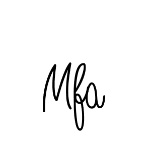 Mfa stylish signature style. Best Handwritten Sign (Angelique-Rose-font-FFP) for my name. Handwritten Signature Collection Ideas for my name Mfa. Mfa signature style 5 images and pictures png