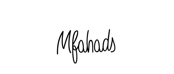 Design your own signature with our free online signature maker. With this signature software, you can create a handwritten (Angelique-Rose-font-FFP) signature for name Mfahads. Mfahads signature style 5 images and pictures png