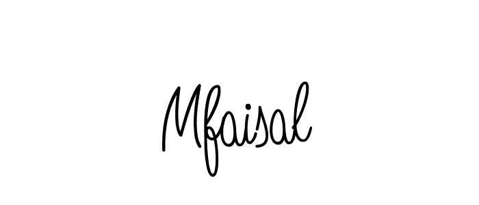 Use a signature maker to create a handwritten signature online. With this signature software, you can design (Angelique-Rose-font-FFP) your own signature for name Mfaisal. Mfaisal signature style 5 images and pictures png