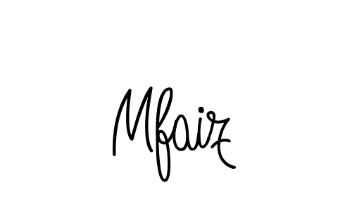 Create a beautiful signature design for name Mfaiz. With this signature (Angelique-Rose-font-FFP) fonts, you can make a handwritten signature for free. Mfaiz signature style 5 images and pictures png