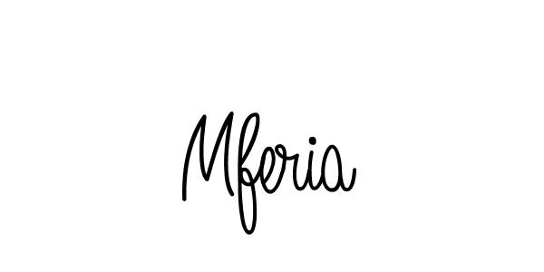 Mferia stylish signature style. Best Handwritten Sign (Angelique-Rose-font-FFP) for my name. Handwritten Signature Collection Ideas for my name Mferia. Mferia signature style 5 images and pictures png