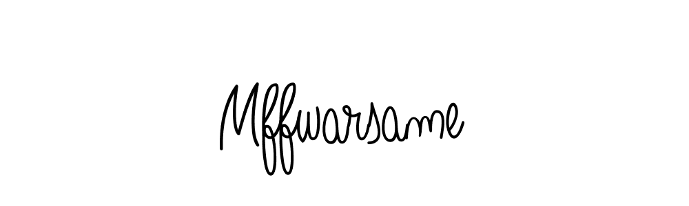 Design your own signature with our free online signature maker. With this signature software, you can create a handwritten (Angelique-Rose-font-FFP) signature for name Mffwarsame. Mffwarsame signature style 5 images and pictures png