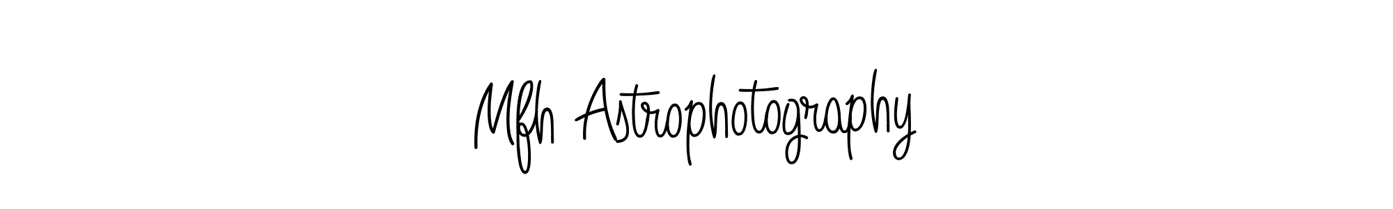 How to make Mfh Astrophotography name signature. Use Angelique-Rose-font-FFP style for creating short signs online. This is the latest handwritten sign. Mfh Astrophotography signature style 5 images and pictures png