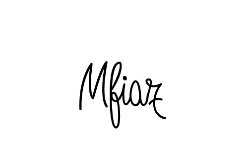 You should practise on your own different ways (Angelique-Rose-font-FFP) to write your name (Mfiaz) in signature. don't let someone else do it for you. Mfiaz signature style 5 images and pictures png