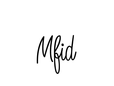 Mfid stylish signature style. Best Handwritten Sign (Angelique-Rose-font-FFP) for my name. Handwritten Signature Collection Ideas for my name Mfid. Mfid signature style 5 images and pictures png