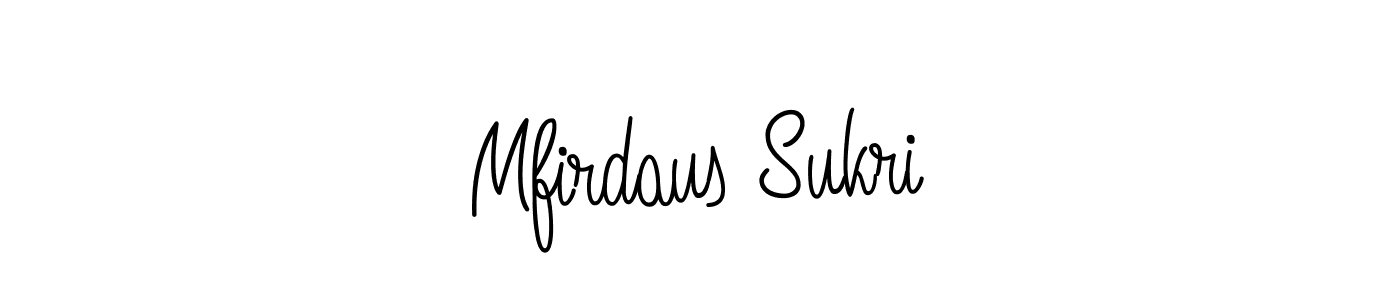 How to make Mfirdaus Sukri signature? Angelique-Rose-font-FFP is a professional autograph style. Create handwritten signature for Mfirdaus Sukri name. Mfirdaus Sukri signature style 5 images and pictures png
