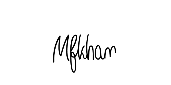 You should practise on your own different ways (Angelique-Rose-font-FFP) to write your name (Mfkhan) in signature. don't let someone else do it for you. Mfkhan signature style 5 images and pictures png