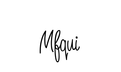 How to make Mfqui name signature. Use Angelique-Rose-font-FFP style for creating short signs online. This is the latest handwritten sign. Mfqui signature style 5 images and pictures png