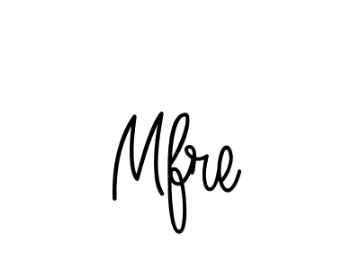 How to make Mfre name signature. Use Angelique-Rose-font-FFP style for creating short signs online. This is the latest handwritten sign. Mfre signature style 5 images and pictures png