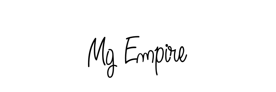 Create a beautiful signature design for name Mg Empire. With this signature (Angelique-Rose-font-FFP) fonts, you can make a handwritten signature for free. Mg Empire signature style 5 images and pictures png