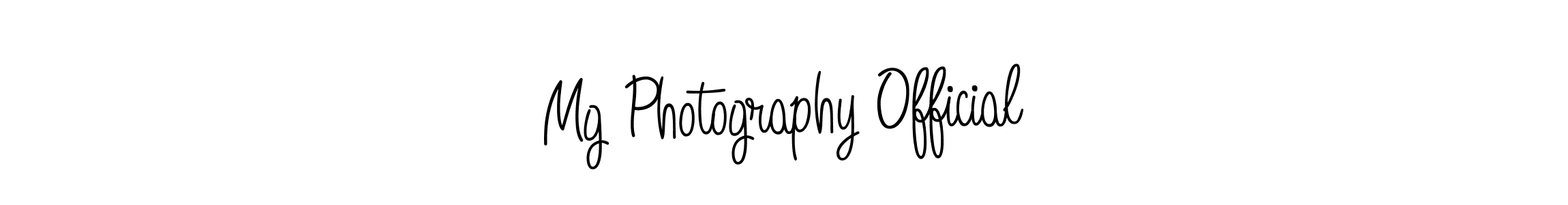 Create a beautiful signature design for name Mg Photography Official. With this signature (Angelique-Rose-font-FFP) fonts, you can make a handwritten signature for free. Mg Photography Official signature style 5 images and pictures png