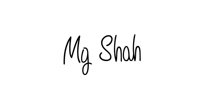 Mg Shah stylish signature style. Best Handwritten Sign (Angelique-Rose-font-FFP) for my name. Handwritten Signature Collection Ideas for my name Mg Shah. Mg Shah signature style 5 images and pictures png