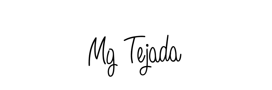 Use a signature maker to create a handwritten signature online. With this signature software, you can design (Angelique-Rose-font-FFP) your own signature for name Mg Tejada. Mg Tejada signature style 5 images and pictures png