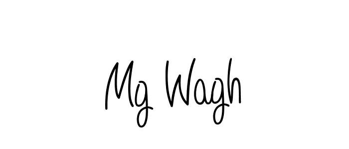 How to Draw Mg Wagh signature style? Angelique-Rose-font-FFP is a latest design signature styles for name Mg Wagh. Mg Wagh signature style 5 images and pictures png