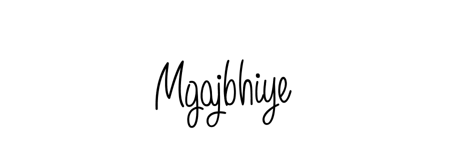 Create a beautiful signature design for name Mgajbhiye. With this signature (Angelique-Rose-font-FFP) fonts, you can make a handwritten signature for free. Mgajbhiye signature style 5 images and pictures png