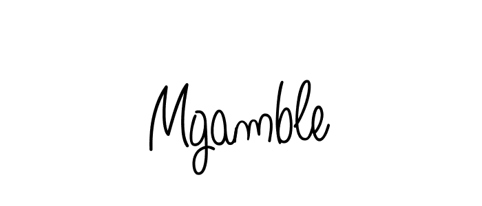 You should practise on your own different ways (Angelique-Rose-font-FFP) to write your name (Mgamble) in signature. don't let someone else do it for you. Mgamble signature style 5 images and pictures png