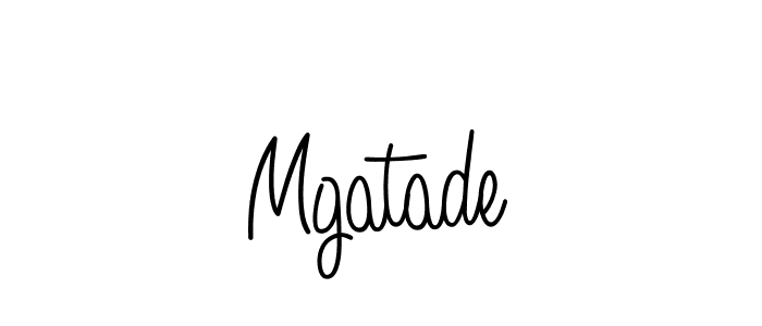 Use a signature maker to create a handwritten signature online. With this signature software, you can design (Angelique-Rose-font-FFP) your own signature for name Mgatade. Mgatade signature style 5 images and pictures png