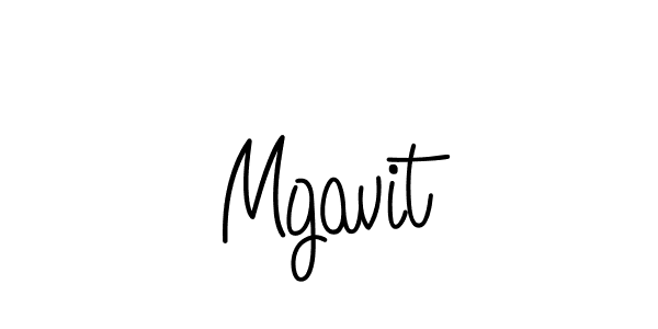 Make a beautiful signature design for name Mgavit. With this signature (Angelique-Rose-font-FFP) style, you can create a handwritten signature for free. Mgavit signature style 5 images and pictures png