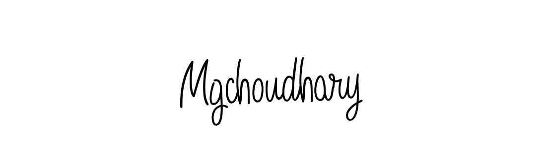 You should practise on your own different ways (Angelique-Rose-font-FFP) to write your name (Mgchoudhary) in signature. don't let someone else do it for you. Mgchoudhary signature style 5 images and pictures png