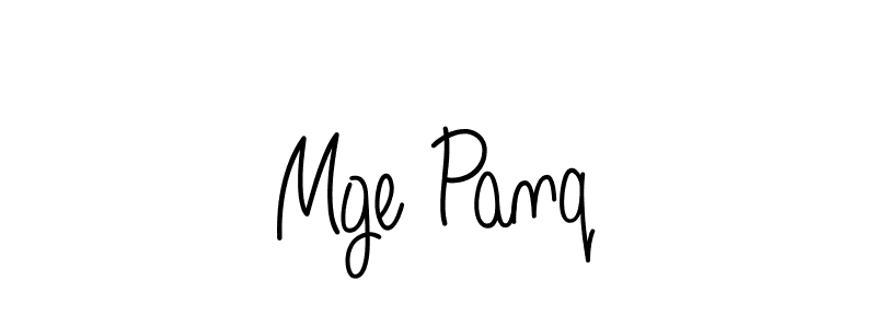 The best way (Angelique-Rose-font-FFP) to make a short signature is to pick only two or three words in your name. The name Mge Panq include a total of six letters. For converting this name. Mge Panq signature style 5 images and pictures png