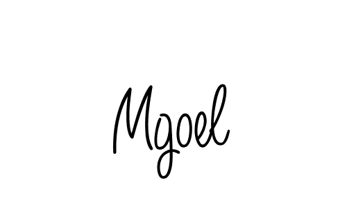 The best way (Angelique-Rose-font-FFP) to make a short signature is to pick only two or three words in your name. The name Mgoel include a total of six letters. For converting this name. Mgoel signature style 5 images and pictures png