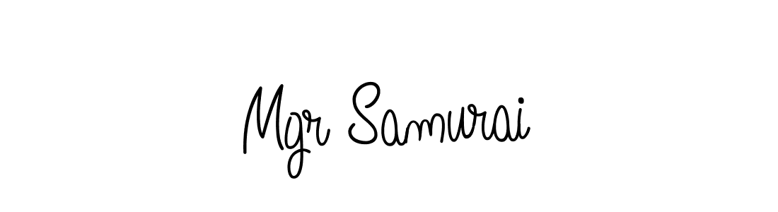 How to make Mgr Samurai signature? Angelique-Rose-font-FFP is a professional autograph style. Create handwritten signature for Mgr Samurai name. Mgr Samurai signature style 5 images and pictures png