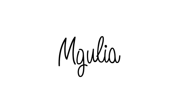 How to make Mgulia name signature. Use Angelique-Rose-font-FFP style for creating short signs online. This is the latest handwritten sign. Mgulia signature style 5 images and pictures png