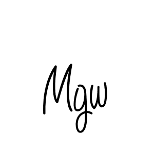 Design your own signature with our free online signature maker. With this signature software, you can create a handwritten (Angelique-Rose-font-FFP) signature for name Mgw. Mgw signature style 5 images and pictures png