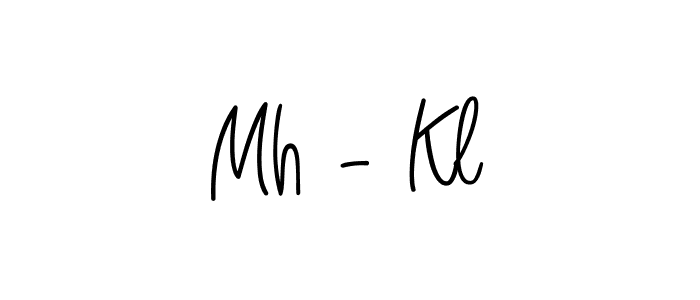 You can use this online signature creator to create a handwritten signature for the name Mh - Kl. This is the best online autograph maker. Mh - Kl signature style 5 images and pictures png