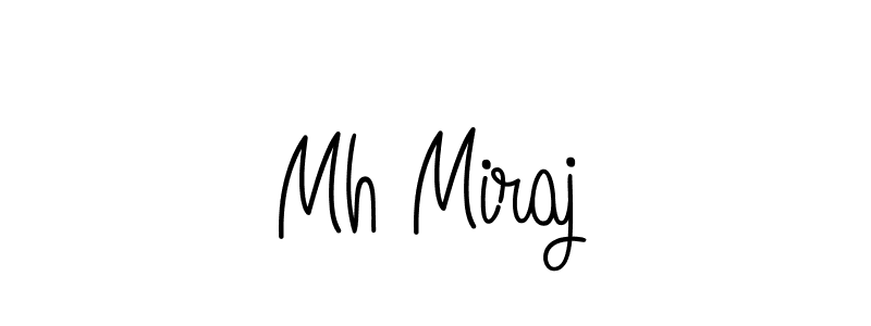 Best and Professional Signature Style for Mh Miraj. Angelique-Rose-font-FFP Best Signature Style Collection. Mh Miraj signature style 5 images and pictures png