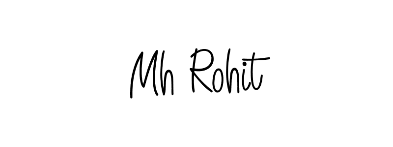 How to make Mh Rohit name signature. Use Angelique-Rose-font-FFP style for creating short signs online. This is the latest handwritten sign. Mh Rohit signature style 5 images and pictures png