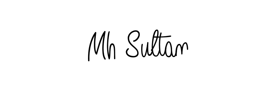 Best and Professional Signature Style for Mh Sultan. Angelique-Rose-font-FFP Best Signature Style Collection. Mh Sultan signature style 5 images and pictures png