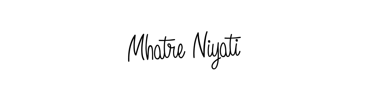 Check out images of Autograph of Mhatre Niyati name. Actor Mhatre Niyati Signature Style. Angelique-Rose-font-FFP is a professional sign style online. Mhatre Niyati signature style 5 images and pictures png