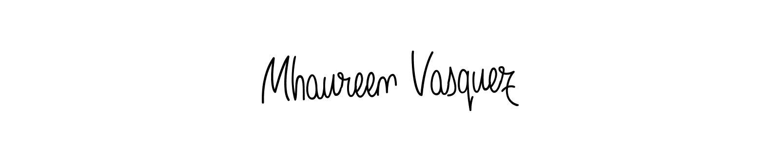 Also we have Mhaureen Vasquez name is the best signature style. Create professional handwritten signature collection using Angelique-Rose-font-FFP autograph style. Mhaureen Vasquez signature style 5 images and pictures png