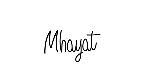 The best way (Angelique-Rose-font-FFP) to make a short signature is to pick only two or three words in your name. The name Mhayat include a total of six letters. For converting this name. Mhayat signature style 5 images and pictures png